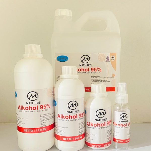 NATHREE Alkohol Antiseptik dan Desinfektan 95 milik PT MAJU BERSAMA NATHREE
