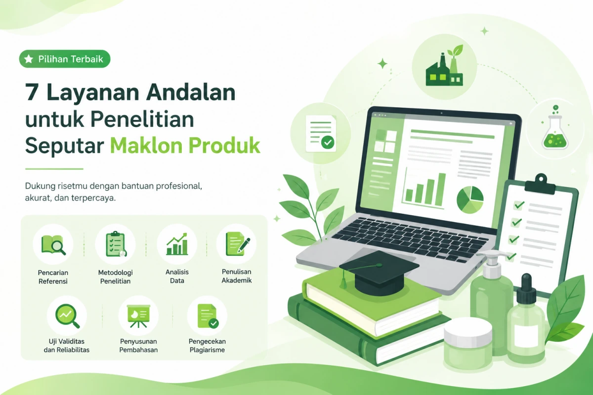 You are currently viewing 7 Jasa Skripsi Teratas yang Banyak Digunakan untuk Topik Maklon Produk